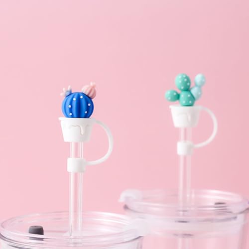 WELTAZ 2 Pack Silicone Straw Covers for Stanley Tumblers