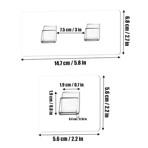 Sankoly 6 Pack Adhesive Hooks for Shower and Kitchen - No Drilling