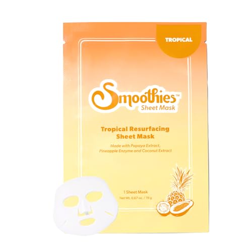 Smoothies Tropical Glow Resurfacing Sheet Mask with AHA and PHA