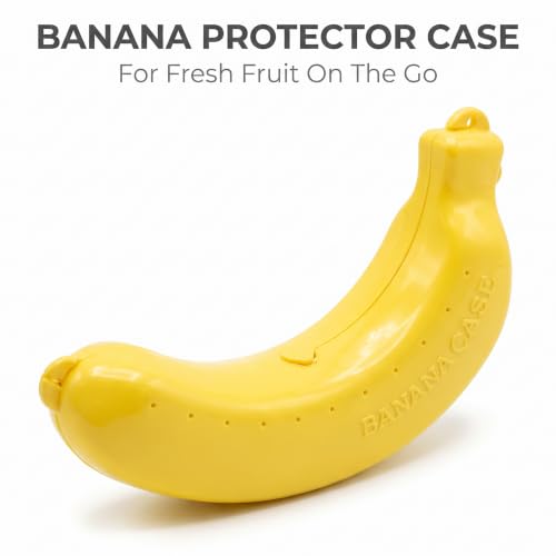 Yellow Banana Storage Case - BPA-Free Fruit Keeper for Travel