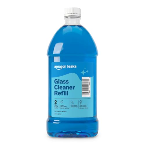 Amazon Basics Glass Cleaner Refill 67.6 Fl Oz - Streak-Free, Eco-Friendly, Cleans Windows & Mirrors