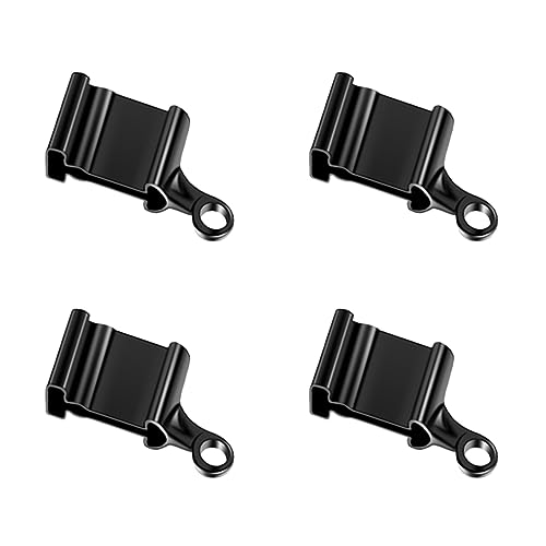 KOLAKO Black End Caps for Flexible Curtain Track - 4PCS Set