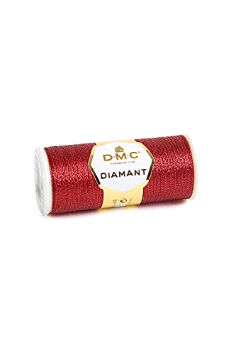 DMC Diamant Metallic Needlework Thread - Red Ruby, 38.2 Yards