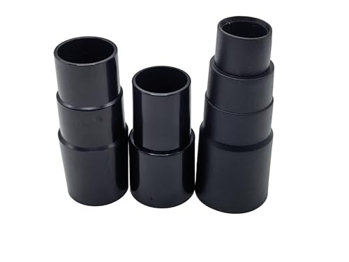 Vacuum Hose Reducer Connector Adapter - 3 Pack for Standard Hoses