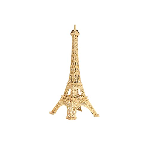 Eiffel Tower Replica Model - 13cm Gold Metal Statue for Home Decor