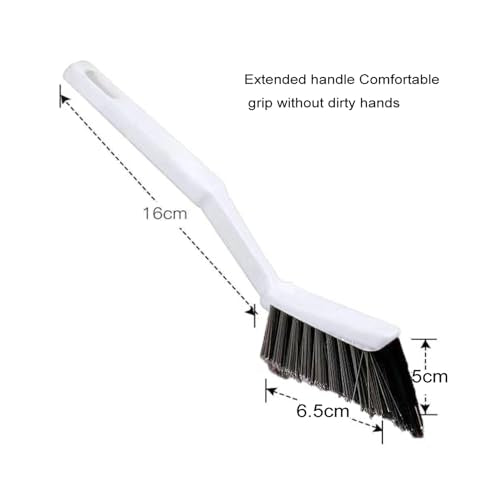 V-Shaped Crevice Cleaning Brush Set with Tweezers - 4 Piece Gap Tool