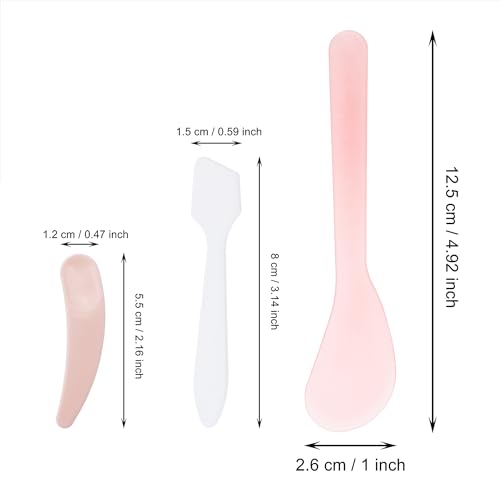 Plastic Cosmetic Spatula and Beauty Scoop Set for Face Mask Mixing - 6 Pack