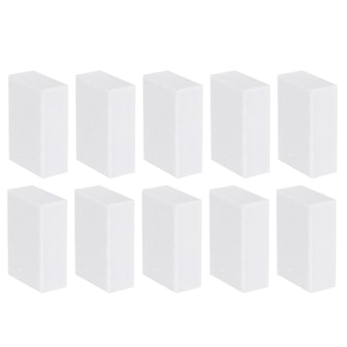 HARFINGTON 10pcs Nail Buffer Blocks 120 Grit Sanding Sponges White