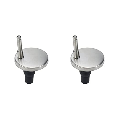 WDONAY Toilet Seat Hinge Fixings - 1.85" Top Fix Quick Release Screws