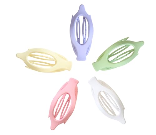 XEF Flat Claw Hair Clip for Women Large Matte No Slip Grip