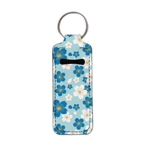 CLOHOMIN Neoprene Chapstick Holder Keychain Lip Gloss Sleeve Organizer