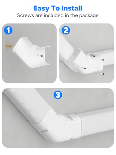 Toutgood 3-Inch Flexible 90°-135° Elbow Line Set Cover - White
