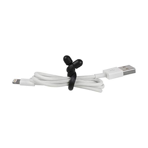 Nite Ize 3-Inch Reusable Rubber Twist Ties - 4-Pack (Colors May Vary)