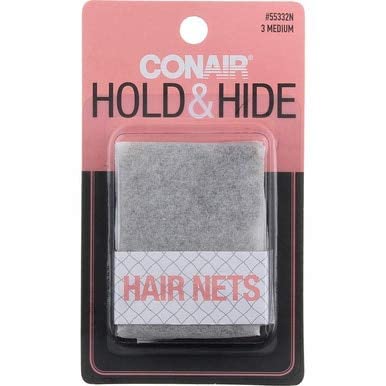 Conair Brown Hair Net 3-Piece Set 55332