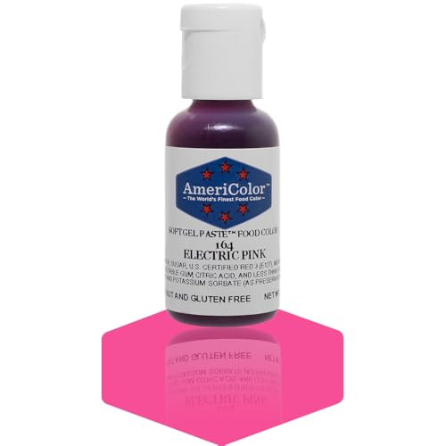 AmeriColor Soft Gel Paste Food Color - Electric Pink, 0.75 Ounce