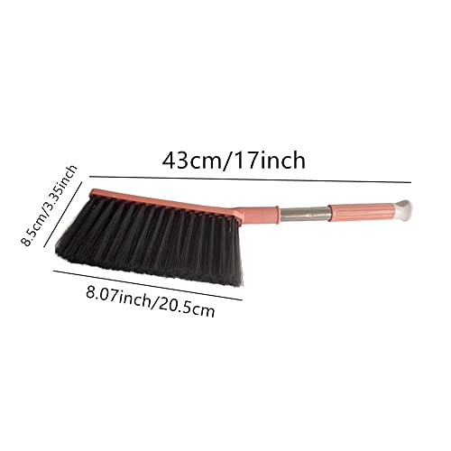2-Pack Soft Bristle Bed Sheet & Counter Duster Brush - Non-Slip Handle
