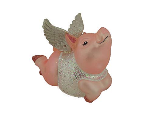 Noble Gems Flying Pig Glass Christmas Ornament - Kurt Adler