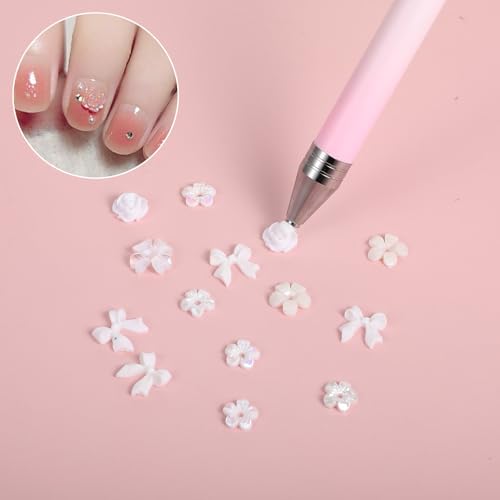 Refillable Rhinestone Picker Wax Pen with 6 Wax Refills for Diamond Art and Nail Design