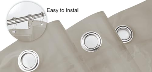 Home Expressions Premium PEVA Shower Curtain Liner - Beige, 70x72 Inches
