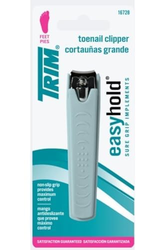 Trim EZ Toenail Clippers with Rubberized Grip and Clipping Catcher