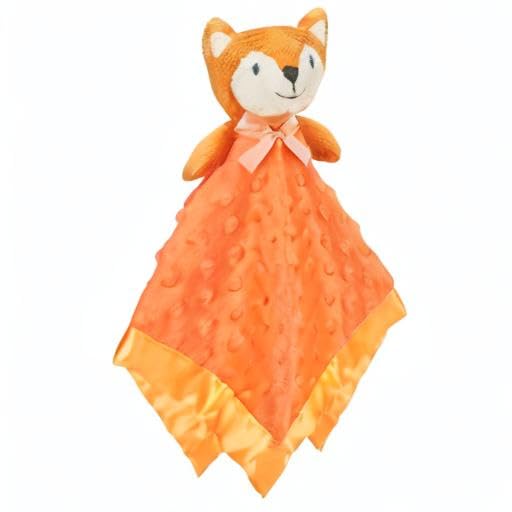 Pro Goleem Fox Security Blanket - Soft Orange Baby Lovey for Newborns & Toddlers | 16 Inch Snuggle Toy