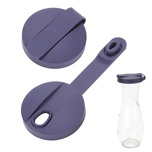 Kiicii Purple Silicone Cruet Lids for Good Seasons - 2 Pack