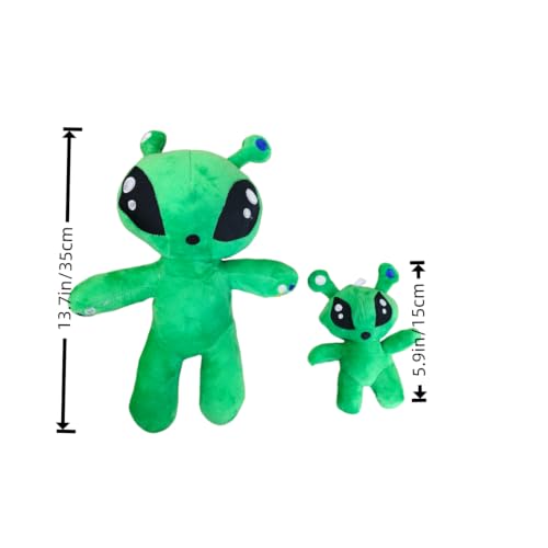 Green Alien Plush Toy - Ultra-Soft Stuffed Animal Doll for Kids