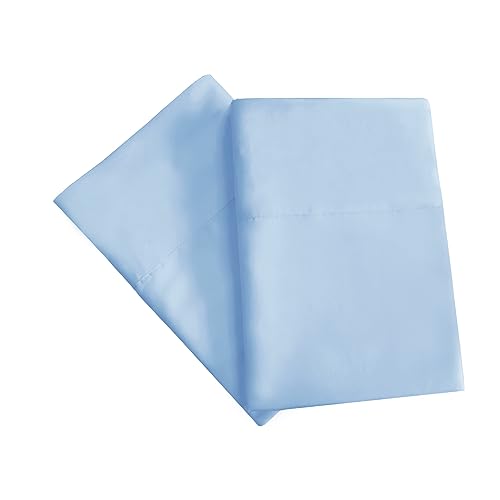 Mejoroom Luxury Queen Pillowcases Set of 2 - Light Blue Microfiber