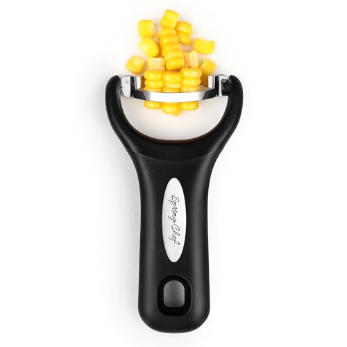 Spring Chef Stainless Steel Corn Peeler Tool - Black, 1 Pack
