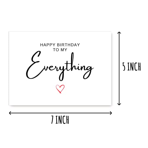Funny Birthday Card for Boyfriend or Girlfriend - 5x7 Inches
