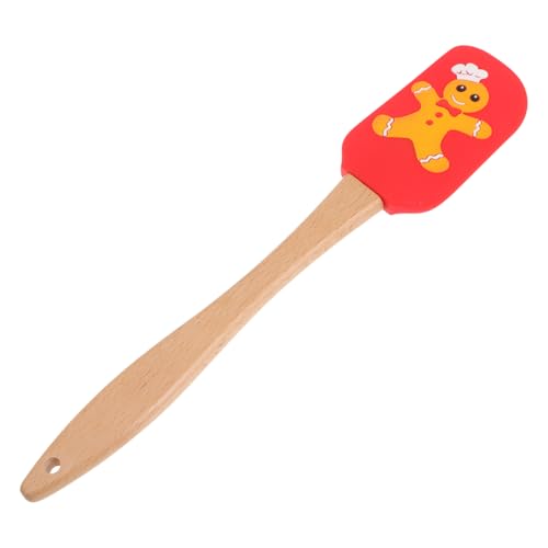 Christmas Gingerbread Silicone Spatula - Red Baking Tool, 10 Inch, Variation 25.50X5X1 CM