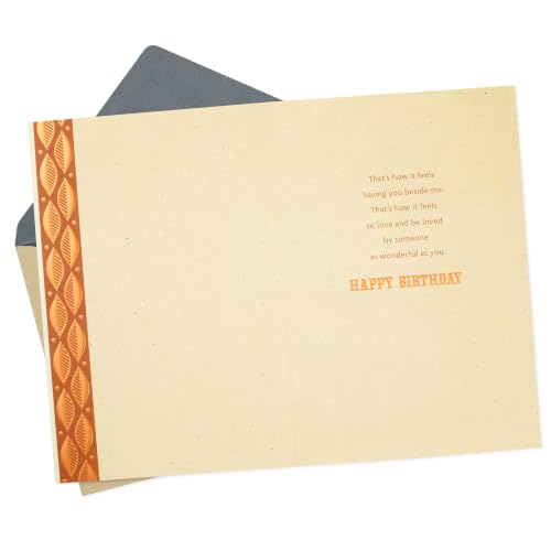 Hallmark Romantic Birthday Card for Husband/Boyfriend - With You Beside Me