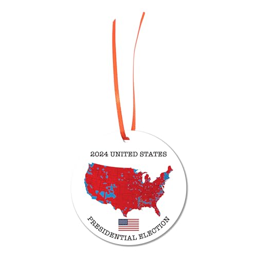 Trump 2024 Election Acrylic Ornaments - Patriotic Holiday Decor
