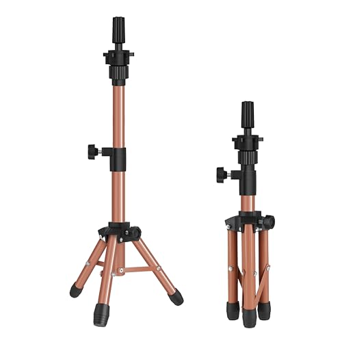 AliLeader 25 Inch Mannequin Head Tripod Stand for Wig Styling and Training
