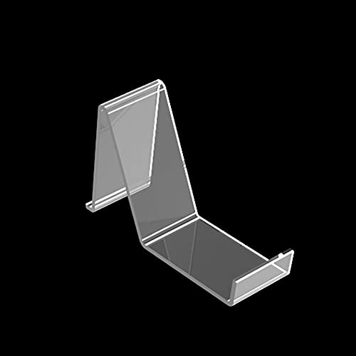 Wresty Clear Acrylic Shoe Display Stands - 4-Pack Retail Shoe Holders