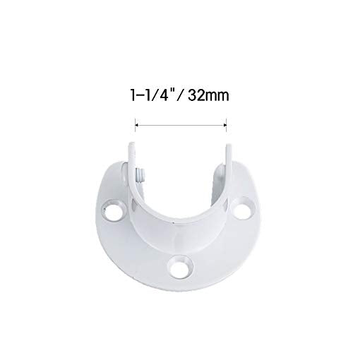 U-Shaped Shower Rod Holder Brackets - 4pcs Heavy Duty Stainless Steel
