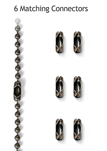 59-Inch Pull Chain Extension for Ceiling Fans & Lights - Bronze