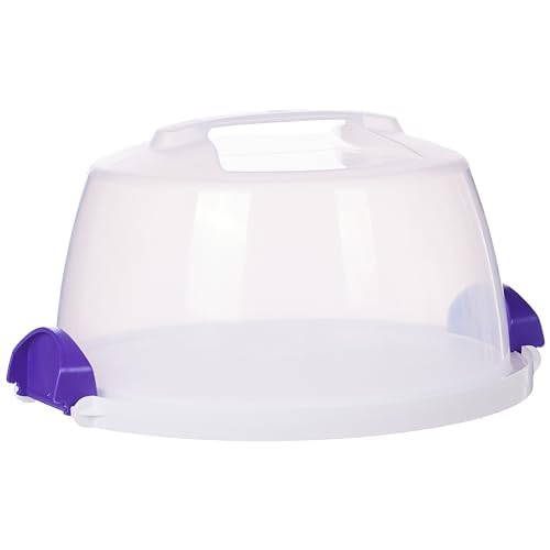 Wilton 2105-3280 Cake and Cupcake Carrier, Round, Plastic, Transparent, 25.4cm (10in)