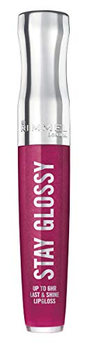 Rimmel Stay Glossy Lip Gloss - 400 Berry Bad, Non-Sticky Shine
