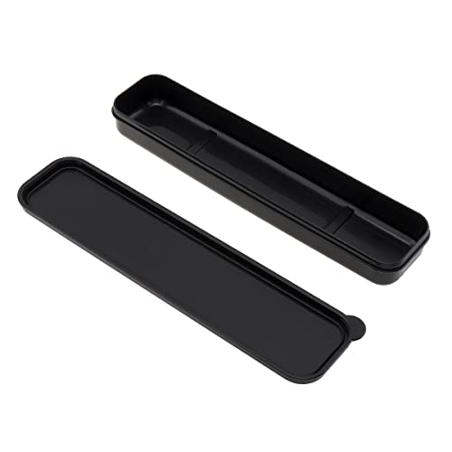 Portable Flatware Box - Travel Cutlery Storage Case (Black)