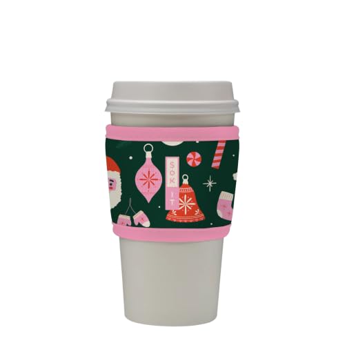 Reusable Insulated Coffee Sleeve - Tis the Season, One Size HotSok