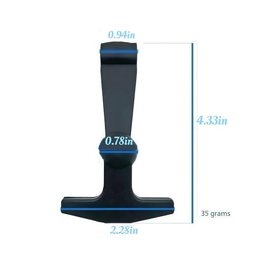 2-Pack Replacement Lid Latches for Yeti and RTIC - Black Rubber, Cooler Latches Replacement for Yeti, RTIC, and More - Hard Handle Grips, 20 Inches