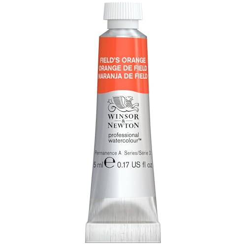 Winsor & Newton Professional Watercolour 5ml Tube - Field's Orange, Permanent Semi-Transparent Paint