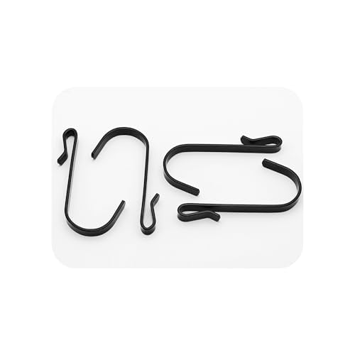 20-Pack Stainless Steel J-Shaped Hooks for Wire Shelving and Grid Racks