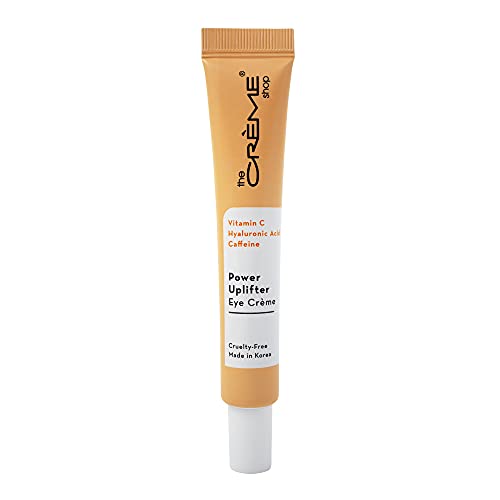 The Crème Shop Power Uplifter Eye Crème with Vitamin C, Hyaluronic Acid & Caffeine - Hydrating & Depuffing