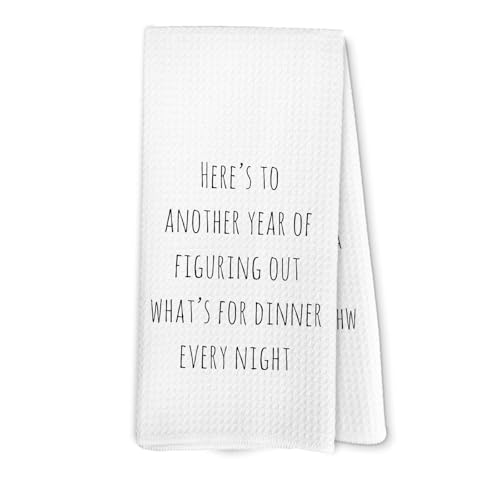 Funny Love Kitchen Towel - Figuring Out Dinner Humor Gift (Funny-1)