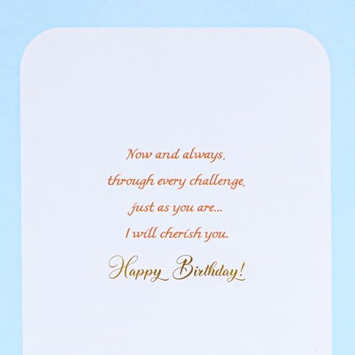 Romantic Birthday Card for Husband or Wife | Gold Foil Design