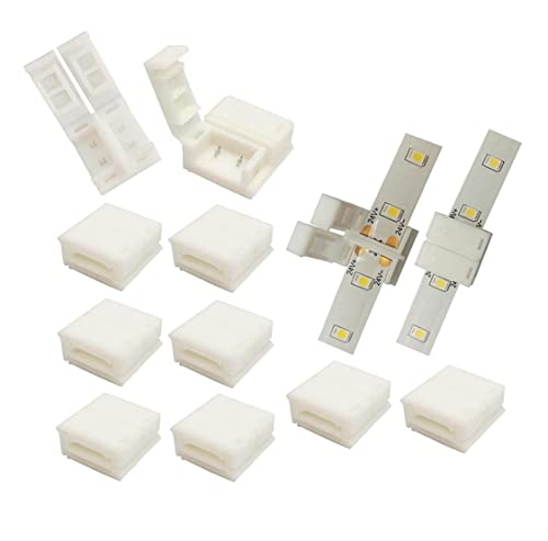 Solderless Waterproof LED Strip Connectors - 10mm 2 Pin (Pack of 10)