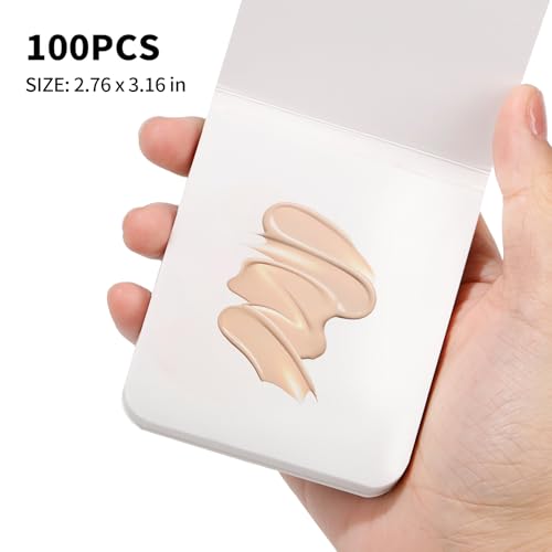 MSQ Disposable Makeup Mixing Palette Paper for Foundation and Nail Art 100 Sheets