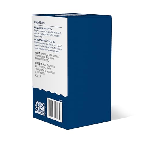 Caffeine-Free Night Time Herbal Tea - 20 Bags, Chamomile & Mint